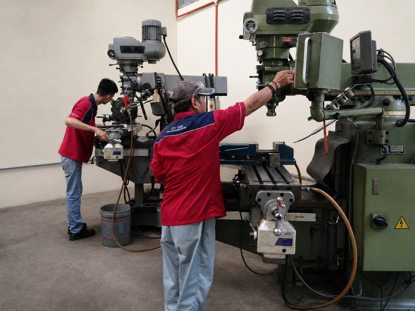 Manual milling workshop at Sun-Tech