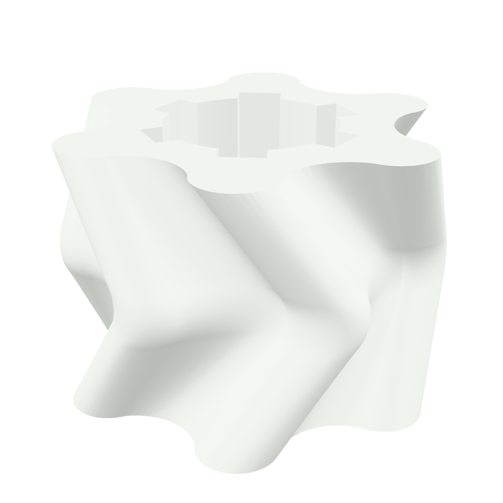Interactive 3D model of a PE wave coupling machined by Sun-Tech